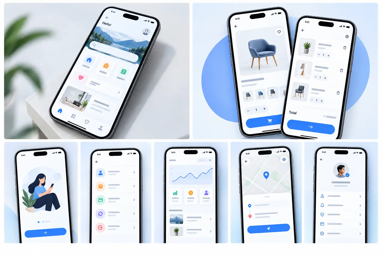 Mobile application interface design